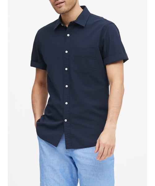 Banana Republic バナナリパブリック の シアサッカーシャツ シャツ ブラウス Wear