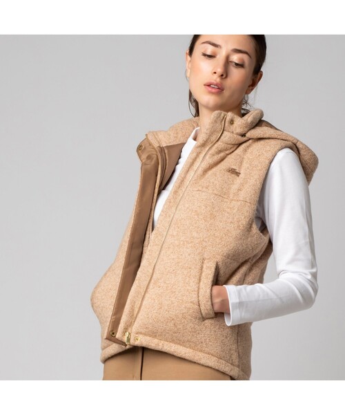 【LACOSTE】フード付きニットベスト LACOSTE（ラコステ）の「フード付きニットベスト（ベスト）」 - WEAR