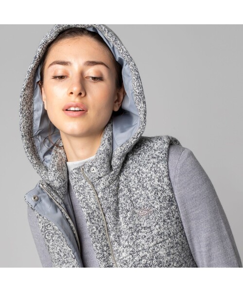 LACOSTE（ラコステ）の「フード付きニットベスト（ベスト）」 - WEAR