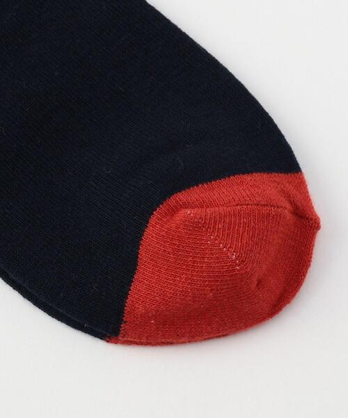 coen(コーエン)の「コーエンベアフェイスカラーコンビソックス(ソックス/靴下・レディース・ネイビー/ダークブラウン/オフホワイト・FREE)」の4枚目の写真