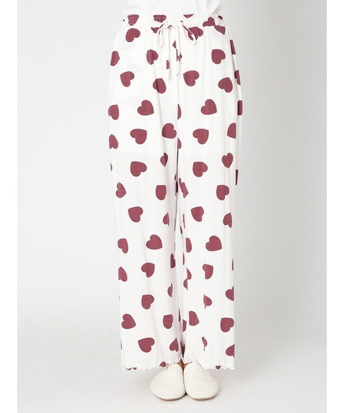 ジェラートピケ ハート ルームウェア BABY】ハート柄ロンパース(ロンパース)｜ルームウェア・パジャマ