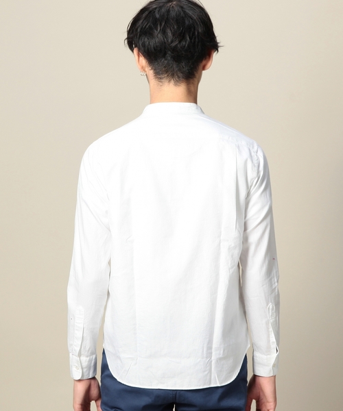 BEAUTY&YOUTH UNITED ARROWS(ビューティーアンドユースユナイテッドアローズ)の「BY バンド/カラー シャツ ◆(シャツ/ブラウス・メンズ・オフホワイト/ロイヤルブルー・MEDIUM/SMALL/X-LARGE/LARGE/X-SMALL)」の5枚目の写真