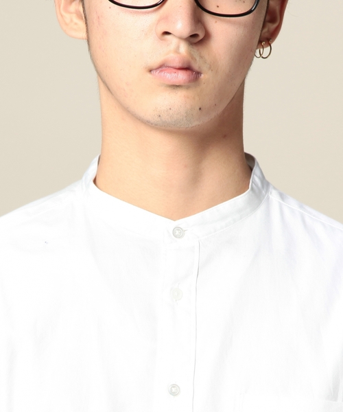 BEAUTY&YOUTH UNITED ARROWS(ビューティーアンドユースユナイテッドアローズ)の「BY バンド/カラー シャツ ◆(シャツ/ブラウス・メンズ・オフホワイト/ロイヤルブルー・MEDIUM/SMALL/X-LARGE/LARGE/X-SMALL)」の6枚目の写真