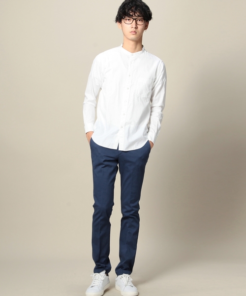 BEAUTY&YOUTH UNITED ARROWS(ビューティーアンドユースユナイテッドアローズ)の「BY バンド/カラー シャツ ◆(シャツ/ブラウス・メンズ・オフホワイト/ロイヤルブルー・MEDIUM/SMALL/X-LARGE/LARGE/X-SMALL)」の11枚目の写真