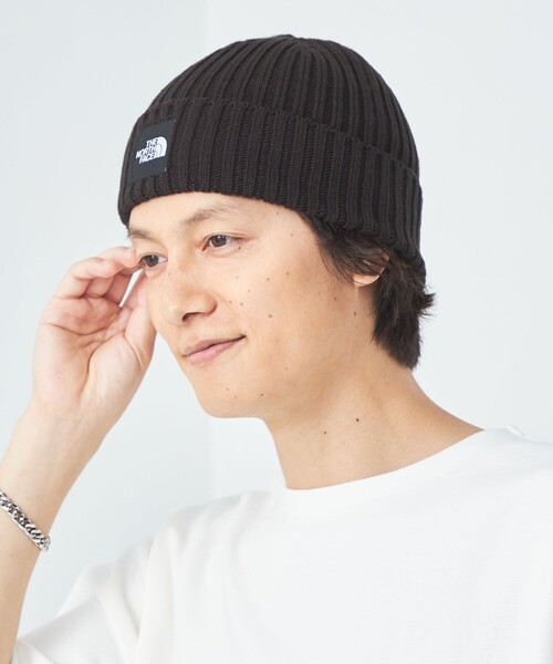 THE NORTH FACE＞ロゴ ビーニー（ニットキャップ/ビーニー）｜green