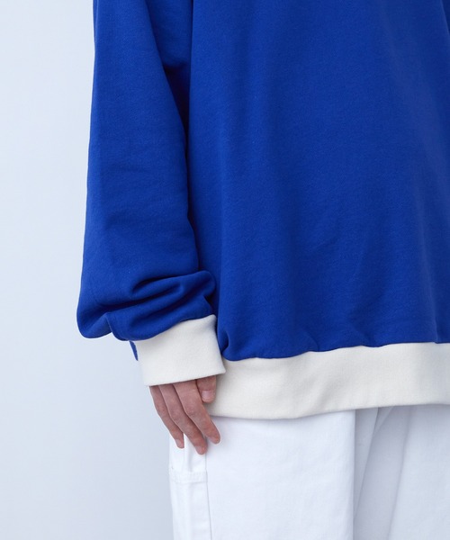 SPOC STORE(スポックストア)の「【SPOC STORE】カレッジロゴリンガースウェット(スウェット・メンズ・ブルー/ライトベージュ・M/L)」の22枚目の写真