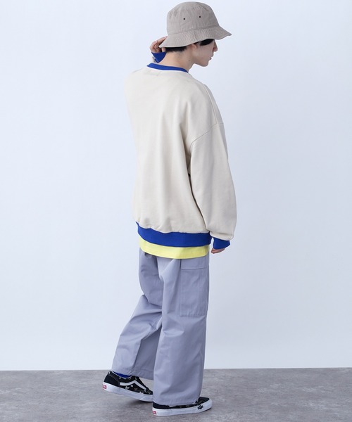 SPOC STORE(スポックストア)の「【SPOC STORE】カレッジロゴリンガースウェット(スウェット・メンズ・ブルー/ライトベージュ・M/L)」の8枚目の写真