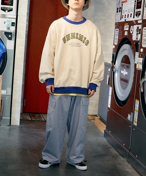 SPOC STORE(スポックストア)の「【SPOC STORE】カレッジロゴリンガースウェット(スウェット・メンズ・ブルー/ライトベージュ・M/L)」の12枚目の写真