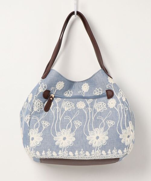 Cache Cache カシュ Cachecache 花柄刺繍変形トートバッグ トートバッグ カシュ のファッション Cachecache カシュカシュ バッグ