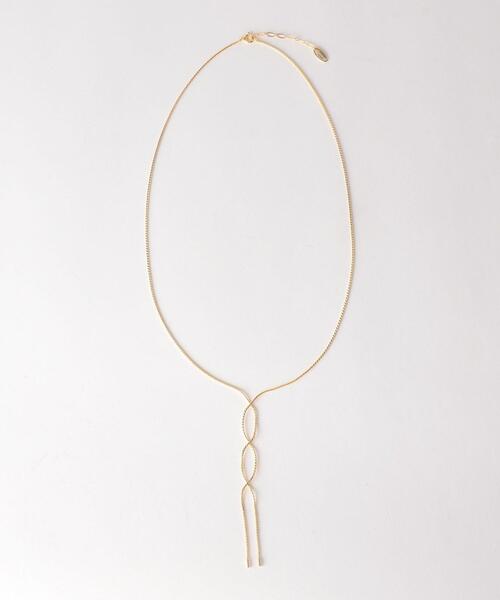closet story(クローゼットストーリー)の「<closet story> SNKチェーン ネジリ ネックレス(ネックレス・レディース・シルバー/ゴールド・FREE)」の4枚目の写真