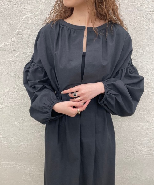 mystic（ミスティック）の「ボリュームスリーブワンピース（ワンピース・レディース・オフホワイト/ブラック/イエロー・FREE）」の19枚目の写真