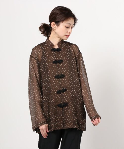 A PUPIL（アピューピル）の「A PUPIL CHINA JAKET BL DOTTY