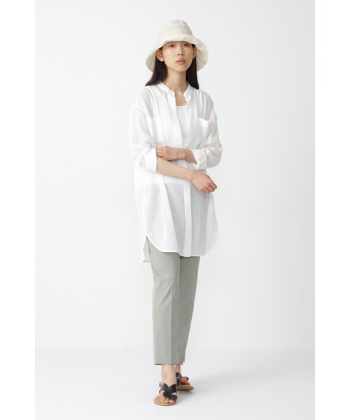 human woman（ヒューマンウーマン）の「◆スビンテレコ丸胴タンク（タンクトップ・レディース・ホワイト/ダークグレー/グレー系その他/グレー・MEDIUM）」の7枚目の写真