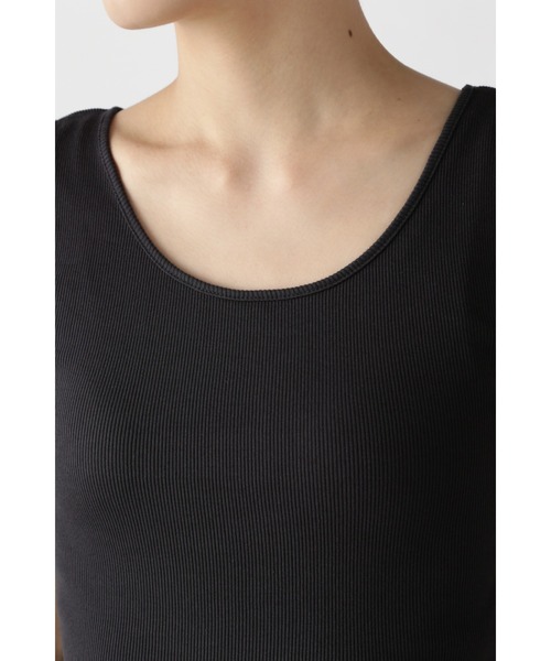 human woman（ヒューマンウーマン）の「◆スビンテレコ丸胴タンク（タンクトップ・レディース・ホワイト/ダークグレー/グレー系その他/グレー・MEDIUM）」の10枚目の写真