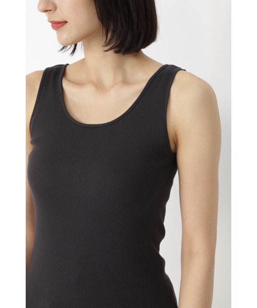 human woman（ヒューマンウーマン）の「◆スビンテレコ丸胴タンク（タンクトップ・レディース・ホワイト/ダークグレー/グレー系その他/グレー・MEDIUM）」の22枚目の写真