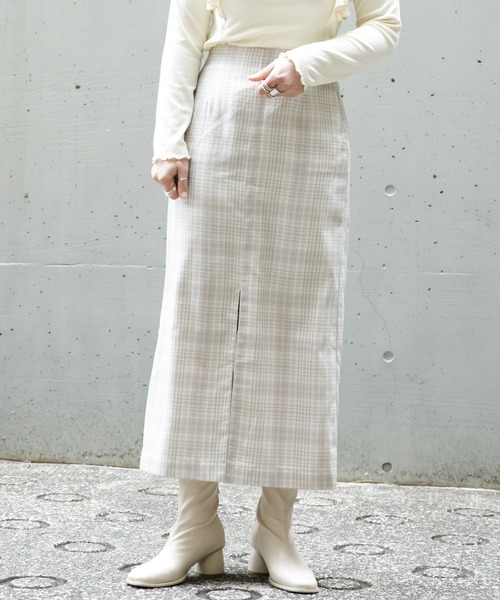 AS KNOW AS PINKY(アズノゥアズピンキー)の「交差する風の訪れスカート(スカート・レディース・オフホワイト/ホワイト系その他/ベージュ/ベージュ系その他・FREE)」の3枚目の写真