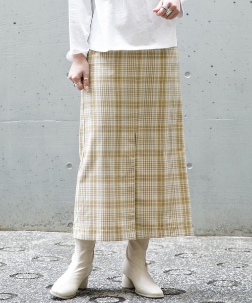 AS KNOW AS PINKY(アズノゥアズピンキー)の「交差する風の訪れスカート(スカート・レディース・オフホワイト/ホワイト系その他/ベージュ/ベージュ系その他・FREE)」の1枚目の写真