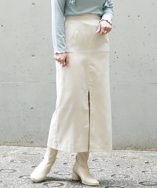 AS KNOW AS PINKY(アズノゥアズピンキー)の「交差する風の訪れスカート(スカート・レディース・オフホワイト/ホワイト系その他/ベージュ/ベージュ系その他・FREE)」の2枚目の写真