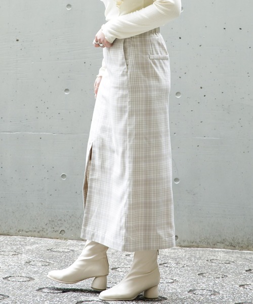 AS KNOW AS PINKY(アズノゥアズピンキー)の「交差する風の訪れスカート(スカート・レディース・オフホワイト/ホワイト系その他/ベージュ/ベージュ系その他・FREE)」の21枚目の写真