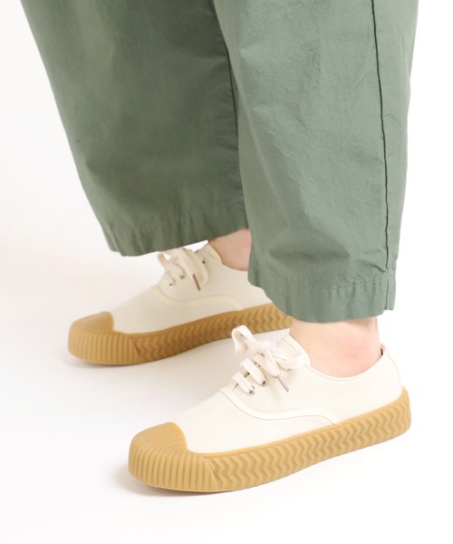 RNA-N(アールエヌエーエヌ)の「E4764 ミリタリースニーカー(スニーカー・レディース・ブラック/キナリ/オリーブ・SMALL/MEDIUM)」の18枚目の写真