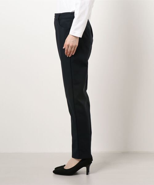 GGD（ジージーディー）の「HAVE A NICE TRIP / Ｃ／Ｎダブルクロスストレッチスリムテーパードパンツ（その他パンツ・レディース・ブラック/ネイビー・M/L）」の4枚目の写真