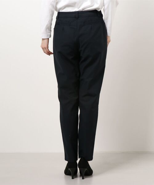 GGD（ジージーディー）の「HAVE A NICE TRIP / Ｃ／Ｎダブルクロスストレッチスリムテーパードパンツ（その他パンツ・レディース・ブラック/ネイビー・M/L）」の3枚目の写真