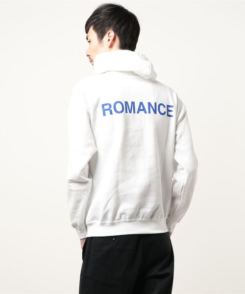 EMMA NOVEMBER (エマノーヴェンバー)の「ヘヴィー ブレンド 8.0oz ビッグシルエット フーディー ”ROMANCE VOICE”(パーカー・メンズ・ホワイト・1/2/3)」の3枚目の写真