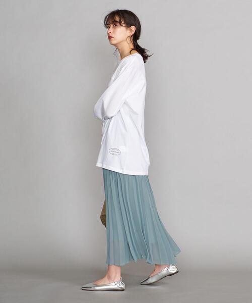 TheOpen Product（ザオープンプロダクト）の「＜TheOpen Product＞ルーズフィットロングスリーブカットソー（Tシャツ/カットソー・レディース・ホワイト/ライム・FREE）」の15枚目の写真