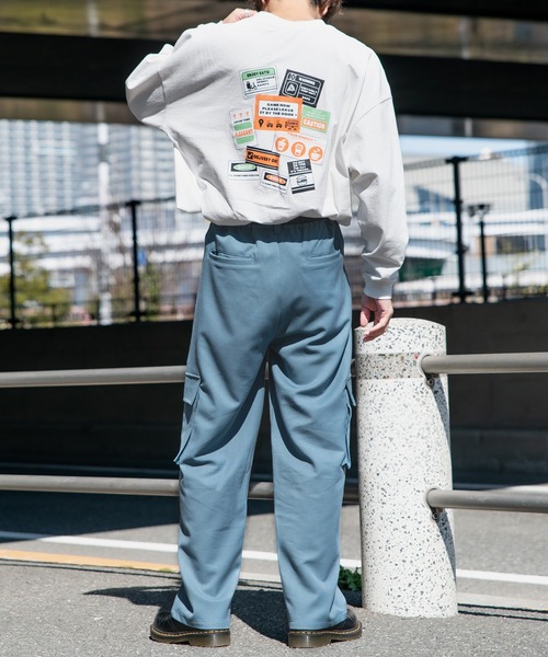 Adoon plain（アドーンプレーン）の「【Adoon plain】アソートポップオーバーロンT（Tシャツ/カットソー・メンズ・ホワイト/ブラック/オフホワイト/ダークブルー・MEDIUM/LARGE）」の5枚目の写真