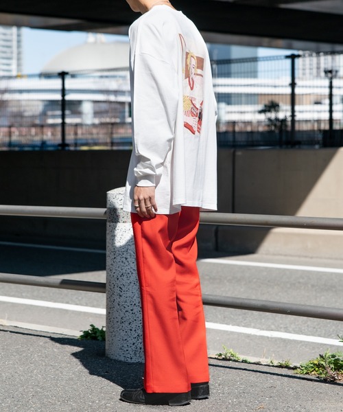 Adoon plain（アドーンプレーン）の「【Adoon plain】アソートポップオーバーロンT（Tシャツ/カットソー・メンズ・ホワイト/ブラック/オフホワイト/ダークブルー・MEDIUM/LARGE）」の11枚目の写真