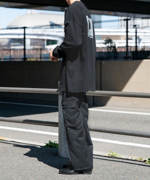 Adoon plain（アドーンプレーン）の「【Adoon plain】アソートポップオーバーロンT（Tシャツ/カットソー・メンズ・ホワイト/ブラック/オフホワイト/ダークブルー・MEDIUM/LARGE）」の12枚目の写真