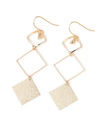 3連スクエアピアス / LAKOLE