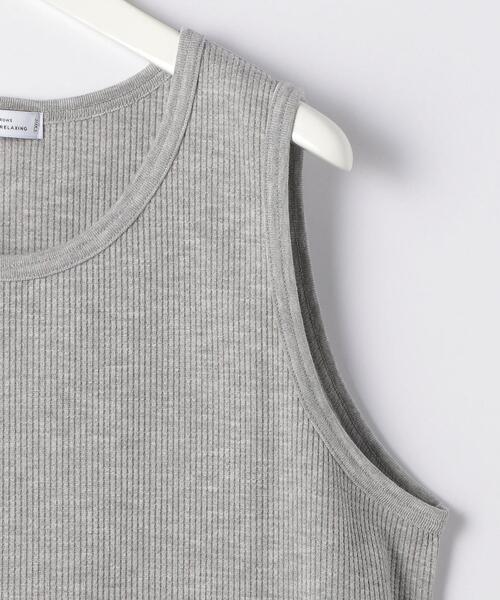 green label relaxing(グリーンレーベルリラクシング)の「OLT< 機能 / 吸水速乾 > SC ドライワッフル ロングタンクトップ(タンクトップ・メンズ・グレー/ホワイト/ライトブルー/ブラック/ライラック/ライトグレー・LARGE/MEDIUM/X-LARGE/SMALL)」の15枚目の写真