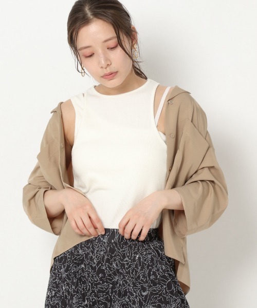 mysty woman（ミスティウーマン）の「カップ付きアメスリツインプルオーバー 944726（Tシャツ/カットソー・レディース・ブラック/オフホワイト/テラコッタ・FREE）」の22枚目の写真