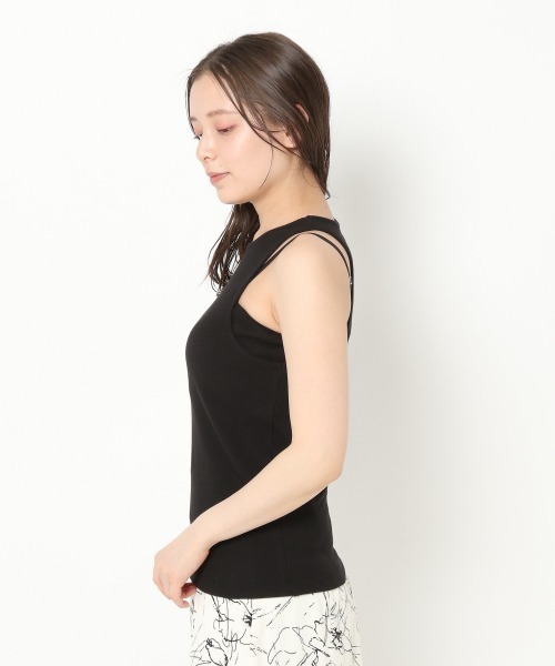 mysty woman（ミスティウーマン）の「カップ付きアメスリツインプルオーバー 944726（Tシャツ/カットソー・レディース・ブラック/オフホワイト/テラコッタ・FREE）」の19枚目の写真
