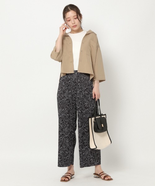 mysty woman（ミスティウーマン）の「カップ付きアメスリツインプルオーバー 944726（Tシャツ/カットソー・レディース・ブラック/オフホワイト/テラコッタ・FREE）」の16枚目の写真