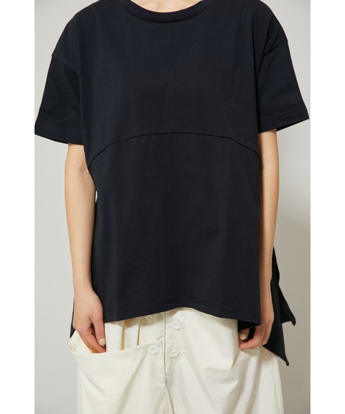 HeRIN.CYE（ヘリンドットサイ）の「2WAY panel T-shirt（Tシャツ/カットソー・レディース・ブラック/ライム/ライトベージュ・FREE）」の8枚目の写真