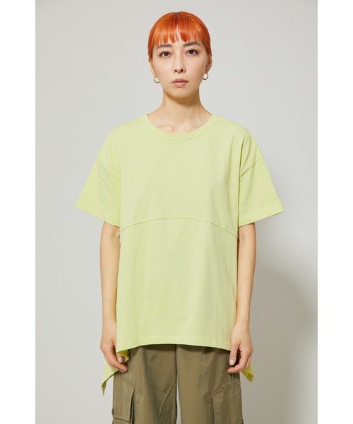 HeRIN.CYE（ヘリンドットサイ）の「2WAY panel T-shirt（Tシャツ/カットソー・レディース・ブラック/ライム/ライトベージュ・FREE）」の15枚目の写真
