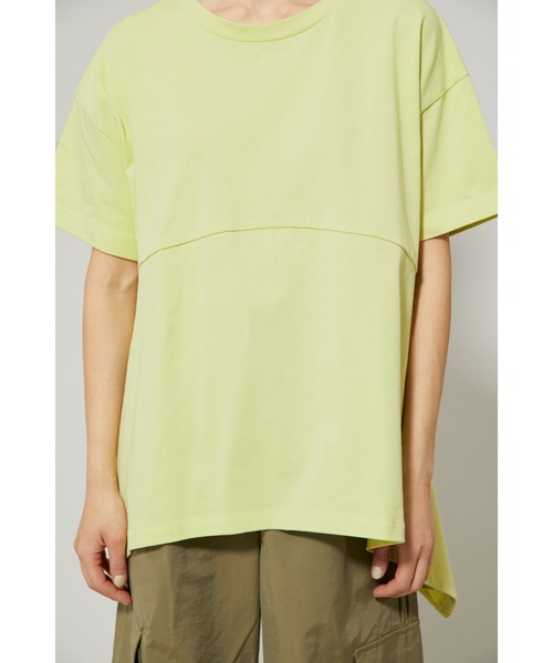 HeRIN.CYE（ヘリンドットサイ）の「2WAY panel T-shirt（Tシャツ/カットソー・レディース・ブラック/ライム/ライトベージュ・FREE）」の13枚目の写真