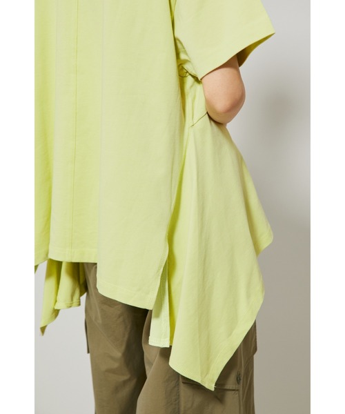 HeRIN.CYE（ヘリンドットサイ）の「2WAY panel T-shirt（Tシャツ/カットソー・レディース・ブラック/ライム/ライトベージュ・FREE）」の12枚目の写真