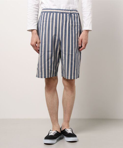 正規代理店品 キッドブルー ２１ワッシャーストライプ メンズ 5分丈ボトムス Moqp344 Kidblue その他パンツ Kid Blue キッドブルー のファッション 国内正規販売店 Arenatheatre Net