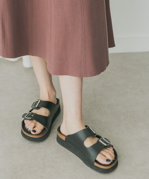 KBF+（ケービーエフプラス）の「KBF+　ニットベスト+アシメスカートSETUP（ワンピース・レディース・パープル/ブラウン・ONE）」の5枚目の写真