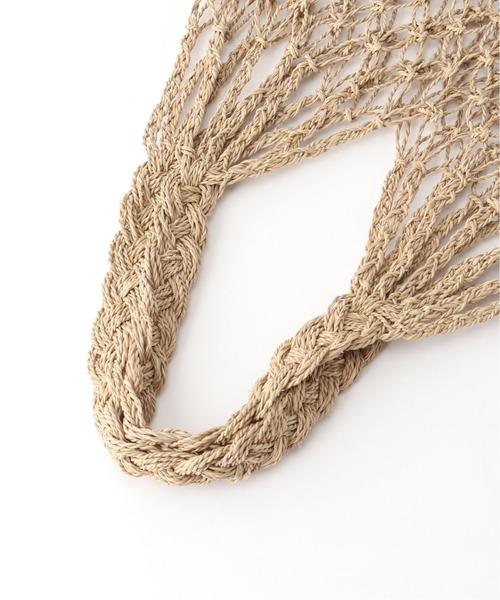 plage（プラージュ）の「【BALI WERKSTATTE/バリ ワークスタット】HANDWOVEN NET バッグ◆（ショルダーバッグ・レディース・ベージュ・FREE）」の8枚目の写真