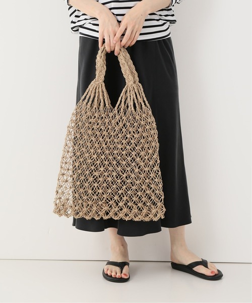 plage（プラージュ）の「【BALI WERKSTATTE/バリ ワークスタット】HANDWOVEN NET バッグ◆（ショルダーバッグ・レディース・ベージュ・FREE）」の4枚目の写真