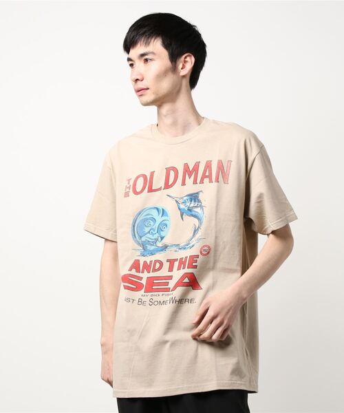 CIAOPANIC（チャオパニック）の「【BOWWOW/バウワウ】THE OLD MAN THE SEA（Tシャツ/カットソー・メンズ・ベージュ/ホワイト・LARGE/MEDIUM）」の11枚目の写真