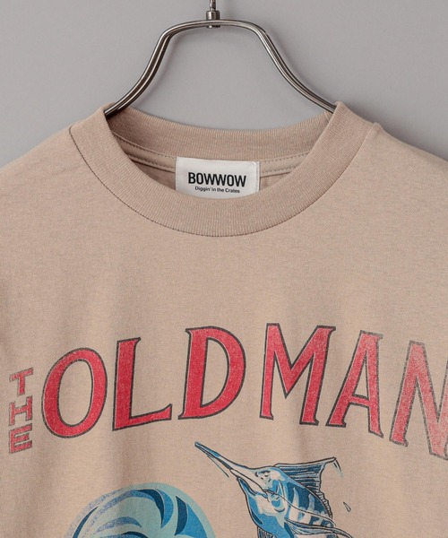 CIAOPANIC（チャオパニック）の「【BOWWOW/バウワウ】THE OLD MAN THE SEA（Tシャツ/カットソー・メンズ・ベージュ/ホワイト・LARGE/MEDIUM）」の5枚目の写真