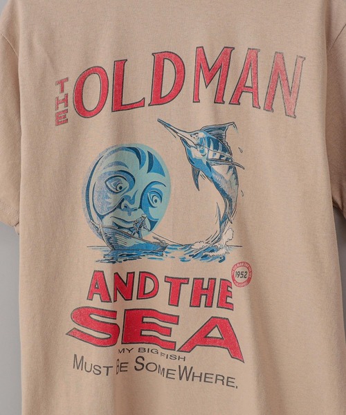 CIAOPANIC（チャオパニック）の「【BOWWOW/バウワウ】THE OLD MAN THE SEA（Tシャツ/カットソー・メンズ・ベージュ/ホワイト・LARGE/MEDIUM）」の6枚目の写真