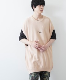 Kappa | Kappa / カッパ 別注 ロゴ刺繍 オーバーサイズ クルー リンキング ニットベスト(ベスト)