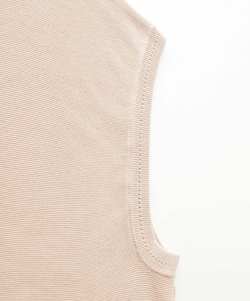 Kappa（カッパ）の「Kappa / カッパ 別注 ロゴ刺繍 オーバーサイズ クルー リンキング ニットベスト（ベスト・メンズ・ライトグレー/ブラック/グレイッシュベージュ/グレイッシュブルー・M/L）」の8枚目の写真