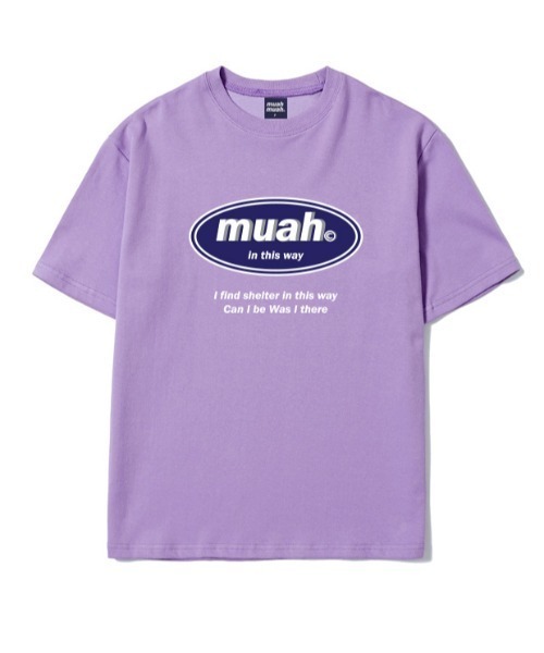 muahmuah(ムーアムーア)の「『muah muah/ムーアムーア』COMBINE MUAH PRINTING T-SHIRT/コンバインロゴプリント 半袖Tシャツ(Tシャツ/カットソー・レディース・ブラック/ライトパープル/ホワイト・FREE)」の19枚目の写真